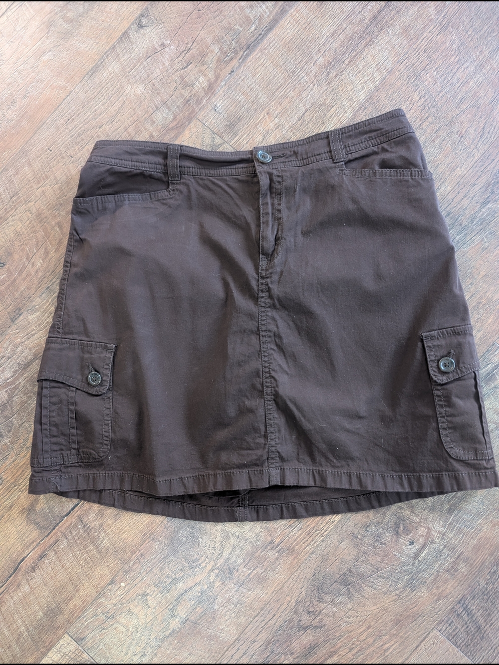 Croft & Barrow Brown Cargo Skort Size 12